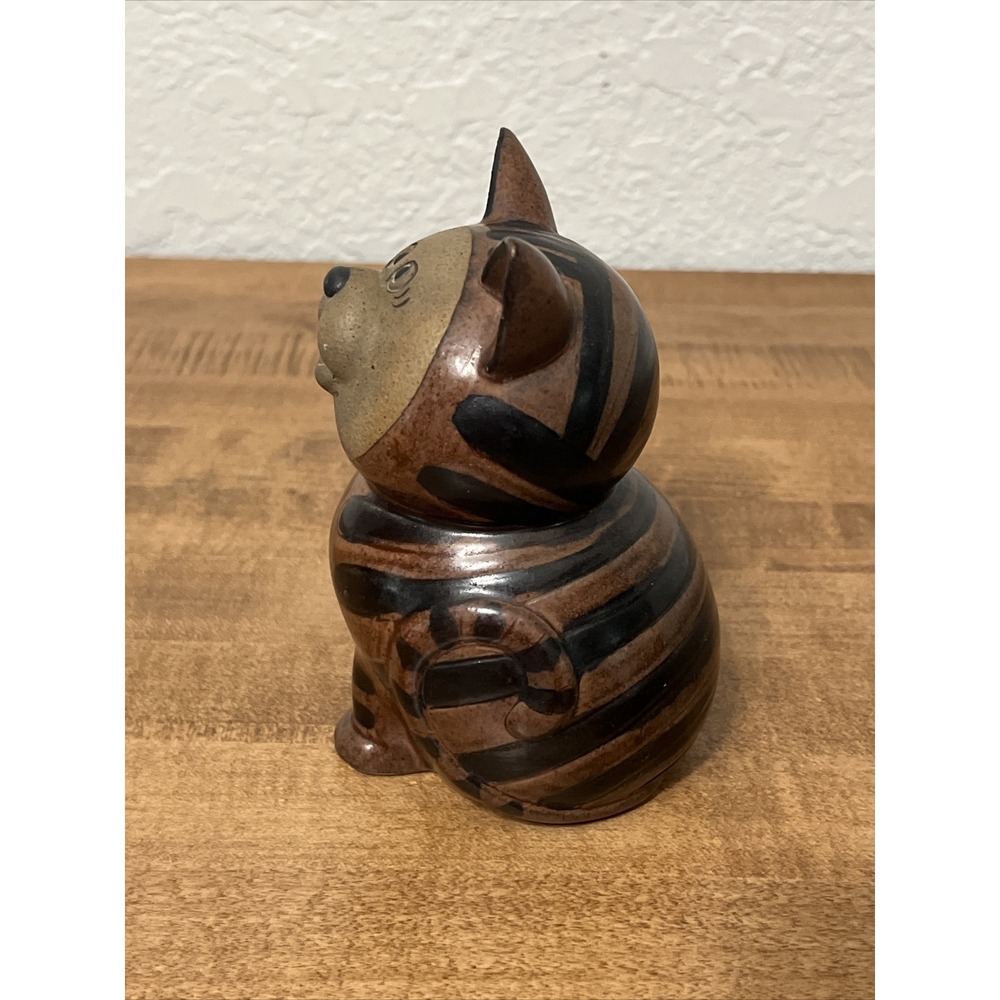 Vintage MCM Pottery Cat Figurine by Toscany Made in Japan - Picture 2 of 10